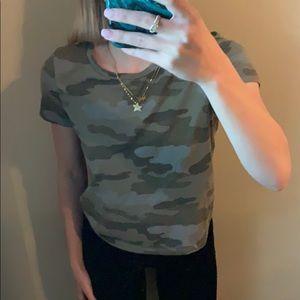 Camo comfy short sleeve top